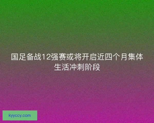 国足备战12强赛或将开启近四个月集体生活冲刺阶段 国足备战12强赛或将开启近四个月集体生活冲刺阶段